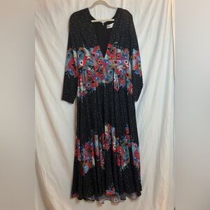 Fame and Partners Deep V Maxi Dress size 12